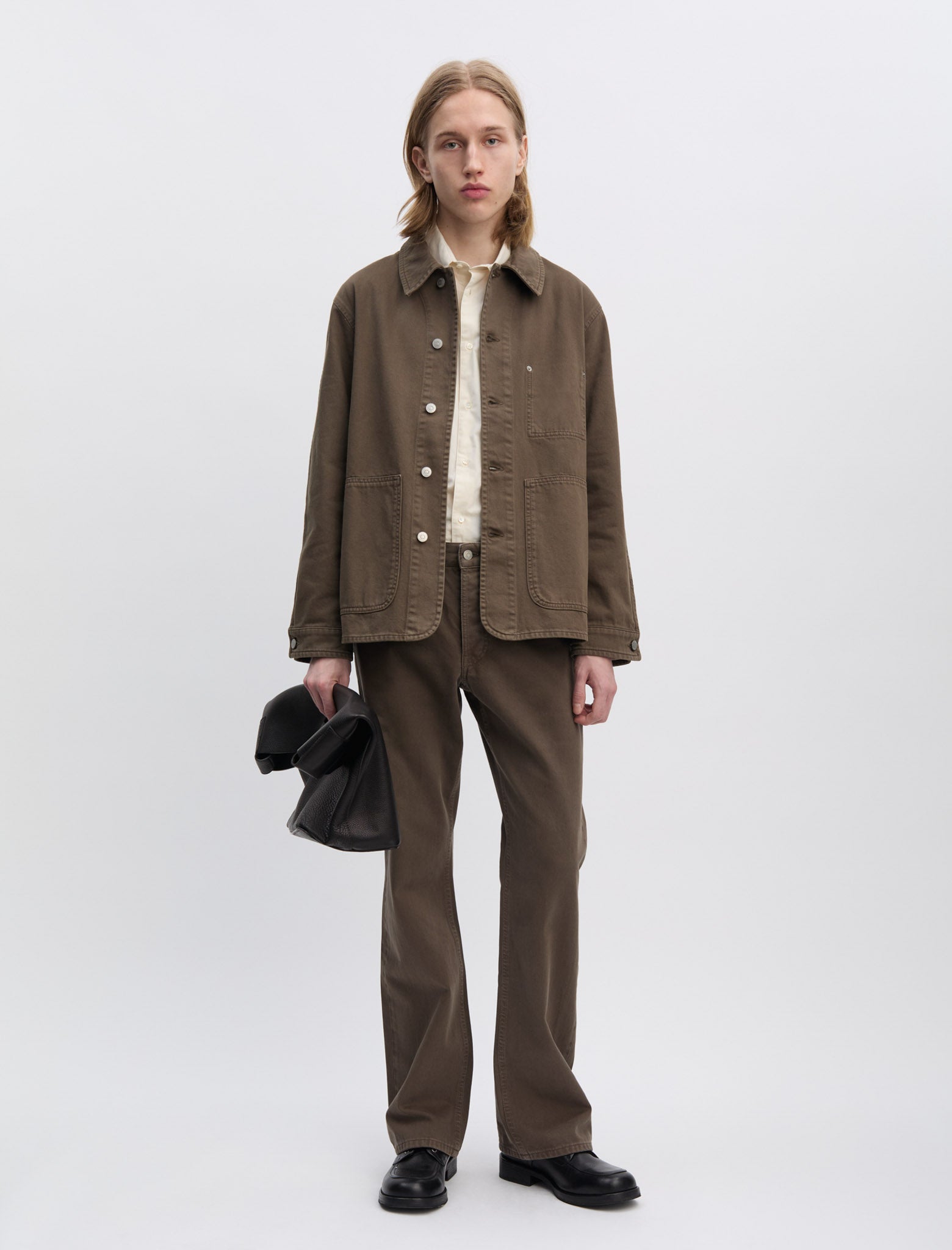 ANOTHER ASPECT - ANOTHER Denim Jacket 1.0, Brown - size: 52/XL ANOTHER ASPECT - ANOTHER Denim Jacket 1.0, Brown - size: 52/XL