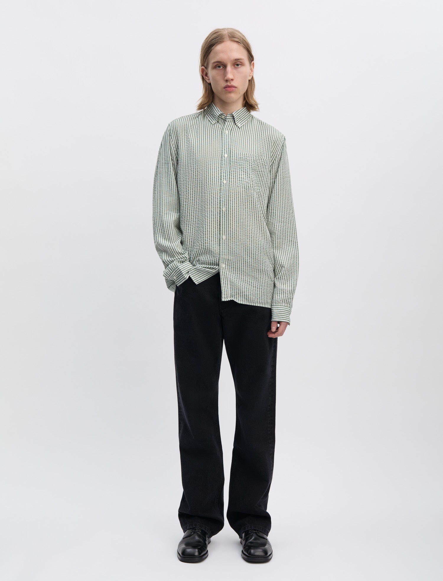 ANOTHER Shirt 1.0, Evergreen Stripe - ANOTHER ASPECT
