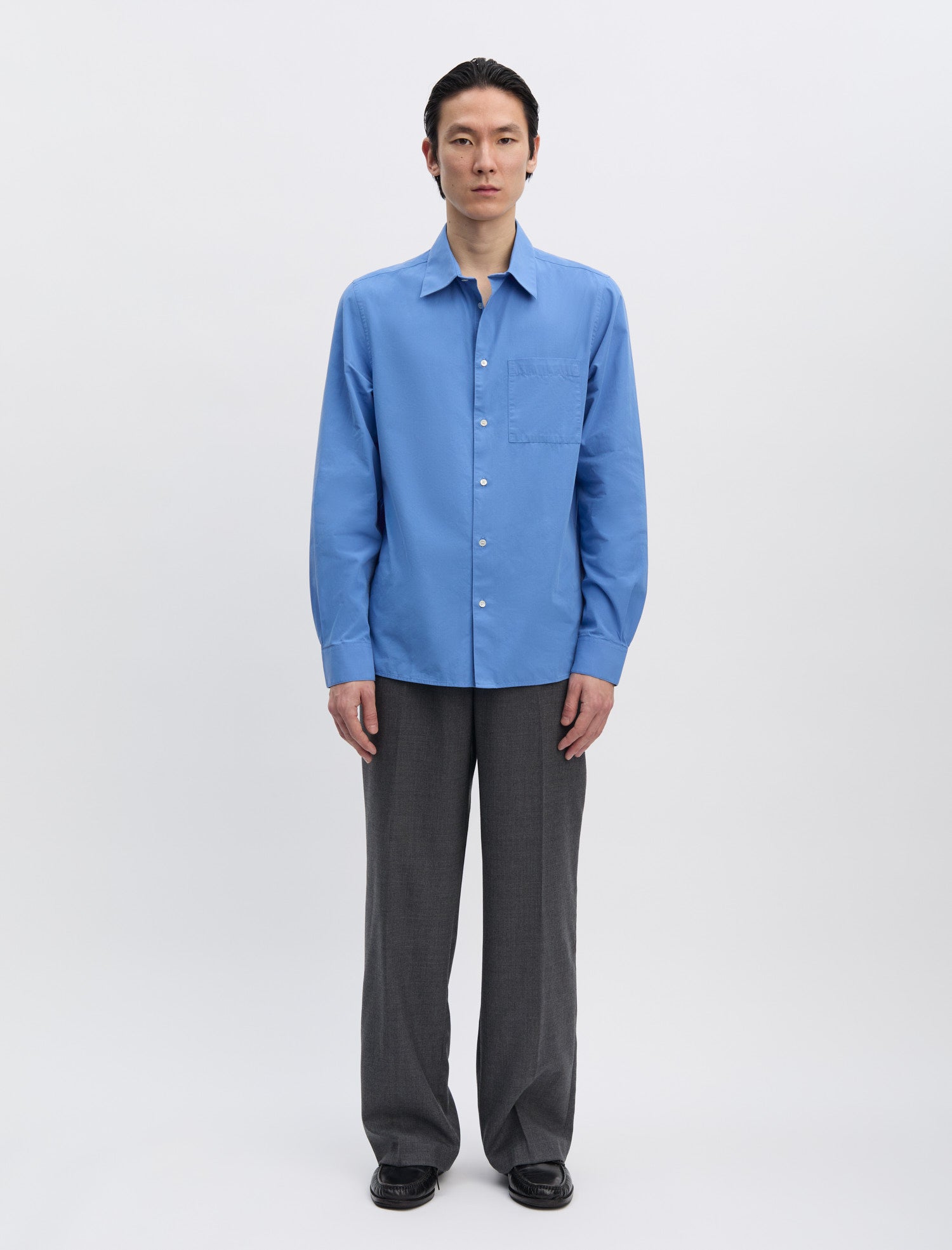 トップス Another aspect 3.0 shirt blue ANOTHER Shirt 3.0, Capri Blue - ANOTHER ASPECT