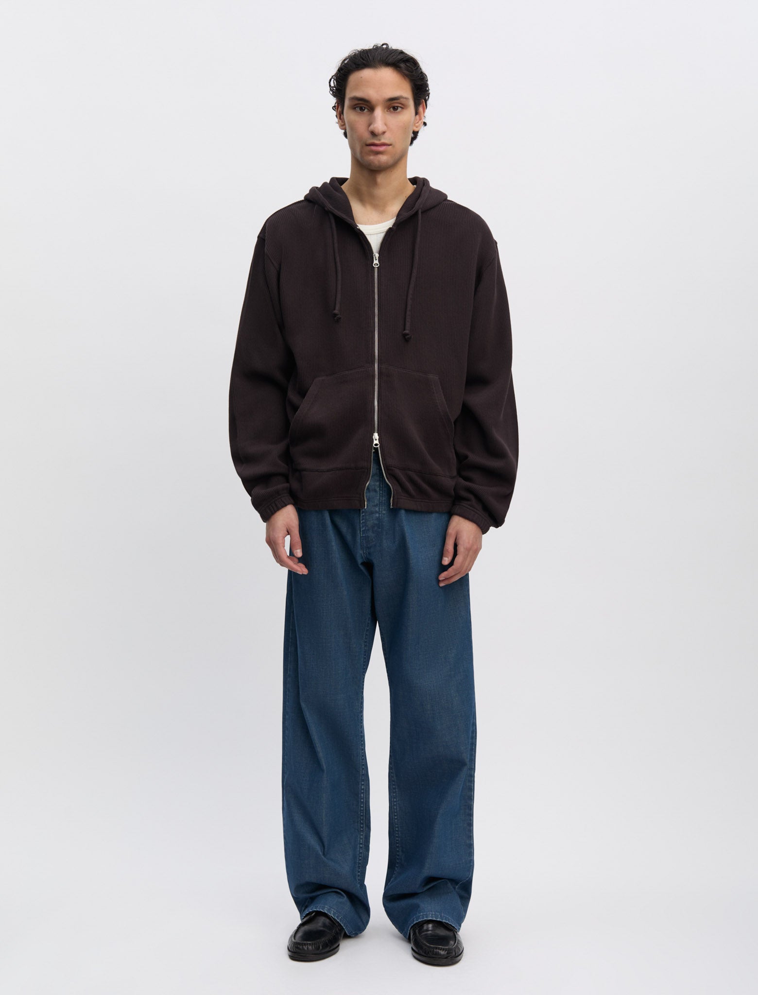 ANOTHER Zip Hoodie 1.0, Dark Brown - ANOTHER ASPECT