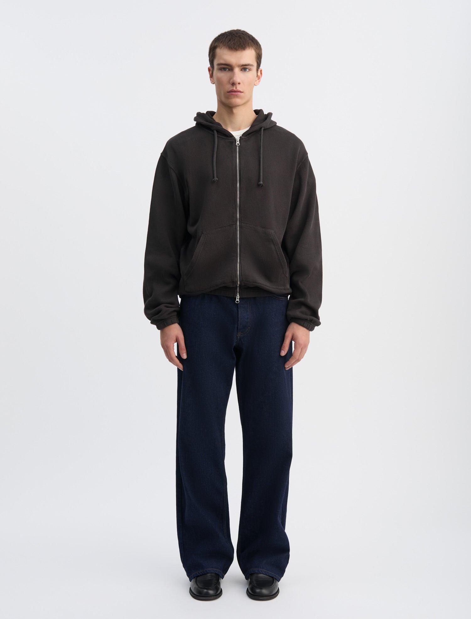 ANOTHER Zip Hoodie 1.0, Dark Brown - ANOTHER ASPECT