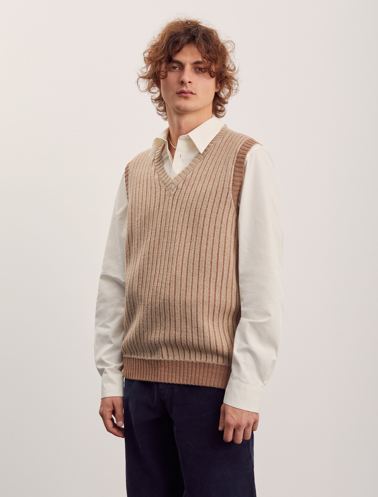 Beige deals sweater vest