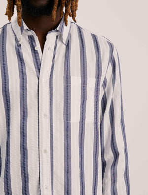 ANOTHER Shirt 1.0, Grey Blue Stripe
