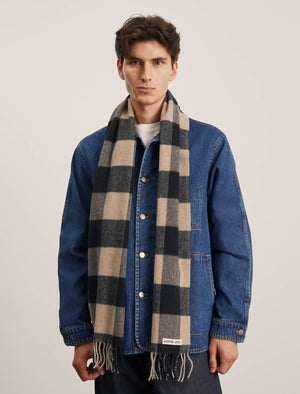 ANOTHER Scarf 1.0, Navy Check