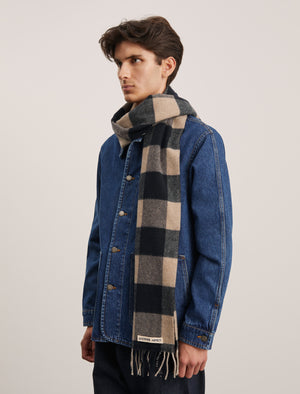 ANOTHER Scarf 1.0, Navy Check