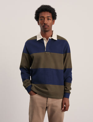 Brown striped polo 2025