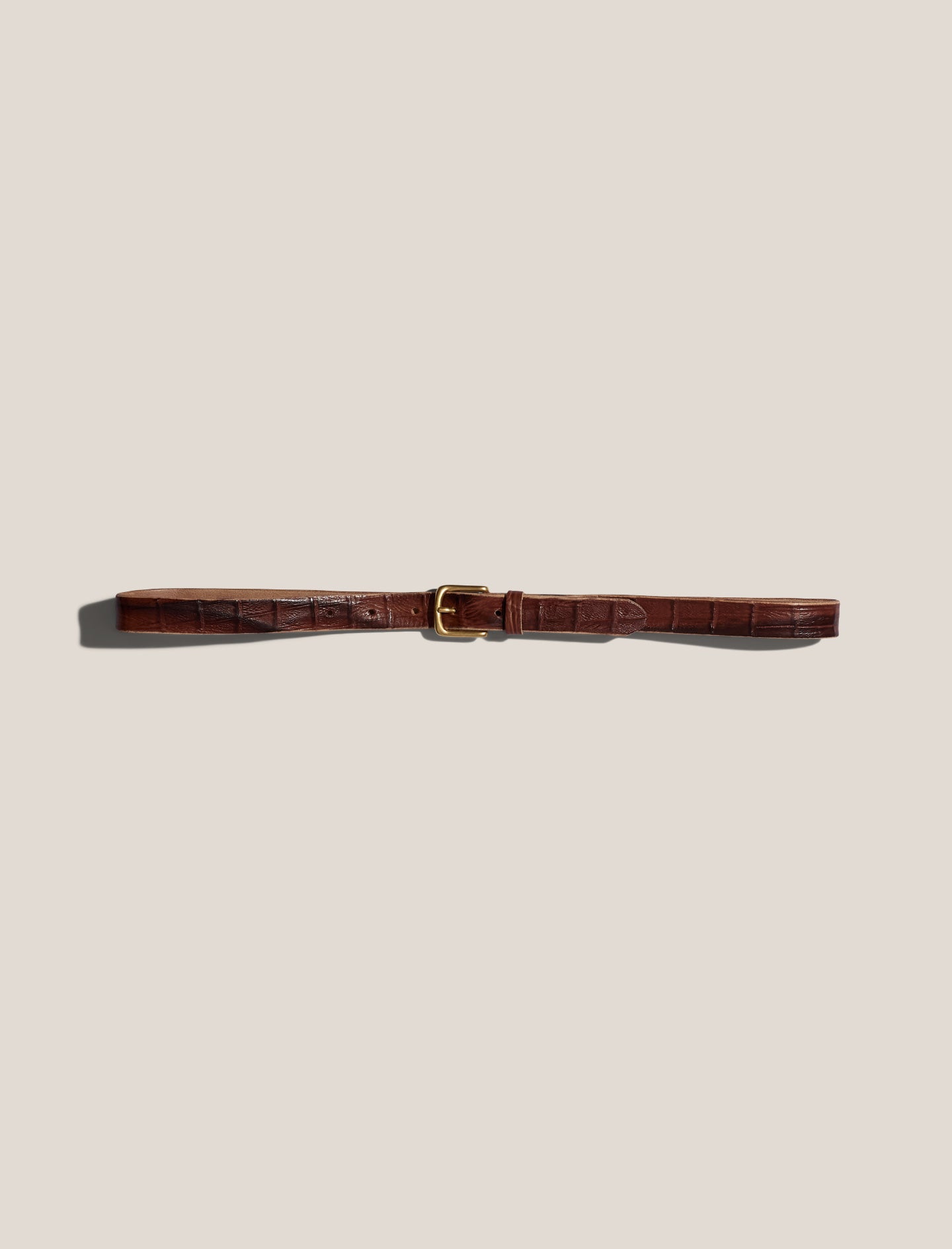 ANOTHER Belt 1.0, Brown Croc