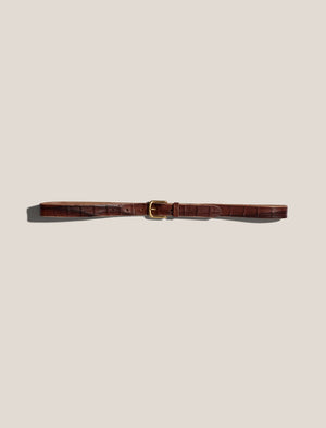 ANOTHER Belt 1.0, Brown Croc