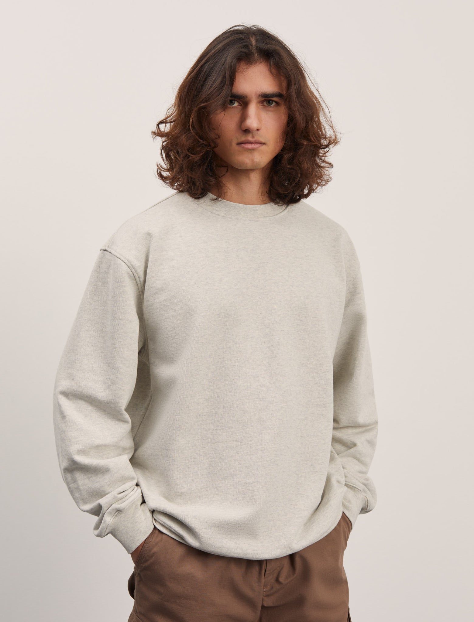 ANOTHER Sweatshirt 1.0, Light Grey Melange