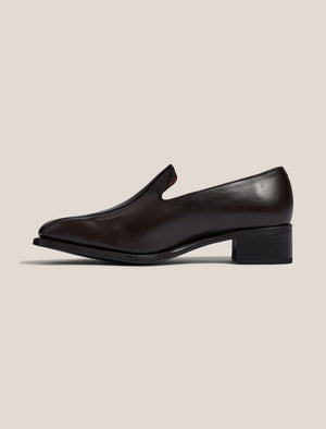 Kristian-Kristian, Pedestrian Loafer, Full Marron Fonce