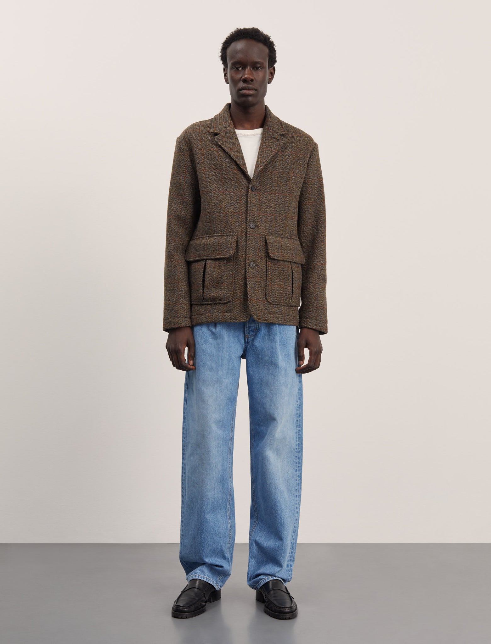 ANOTHER Jacket 3.0 Khaki Green Herringbone ANOTHER ASPECT