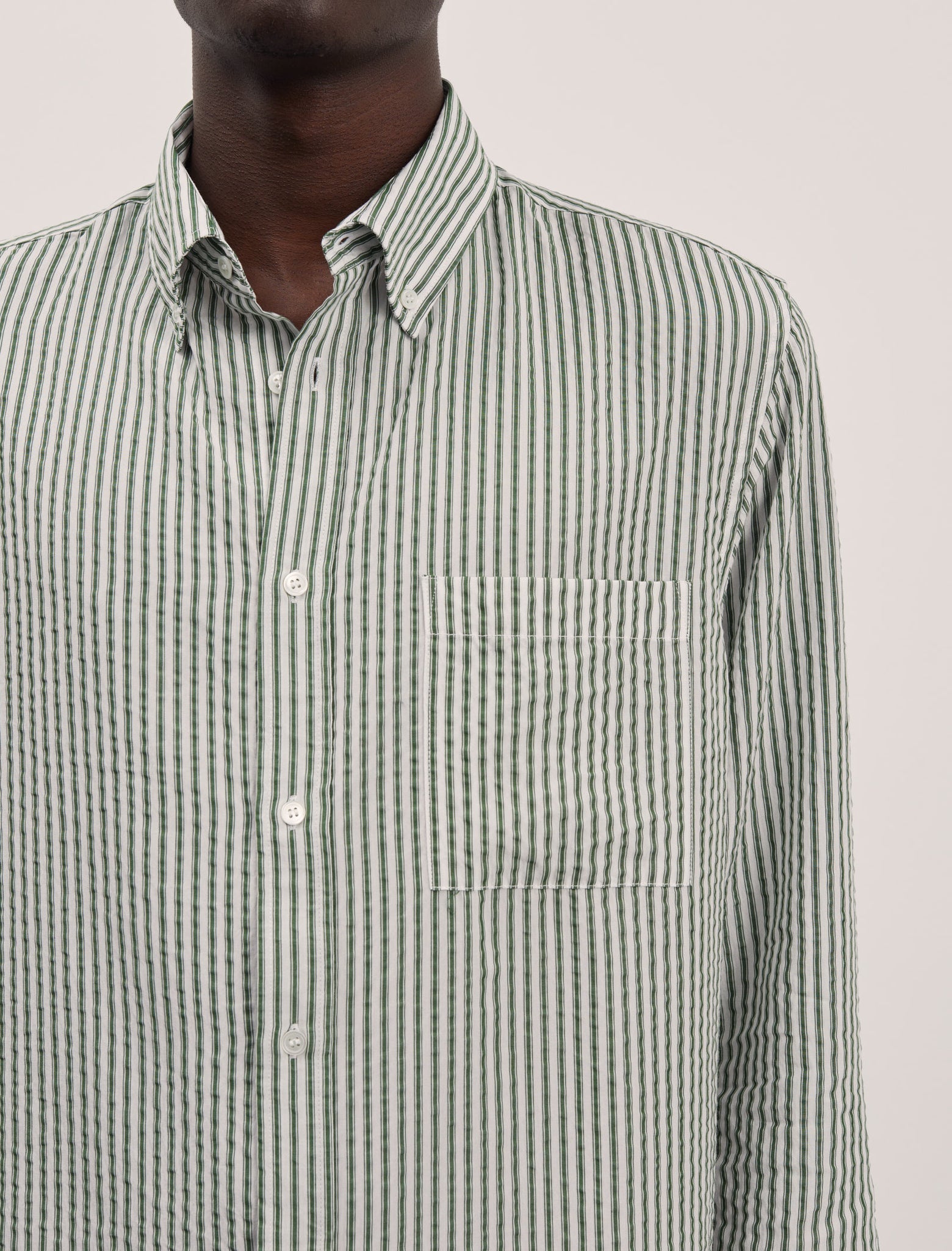 ANOTHER Shirt 1.0, Evergreen/White Stripe