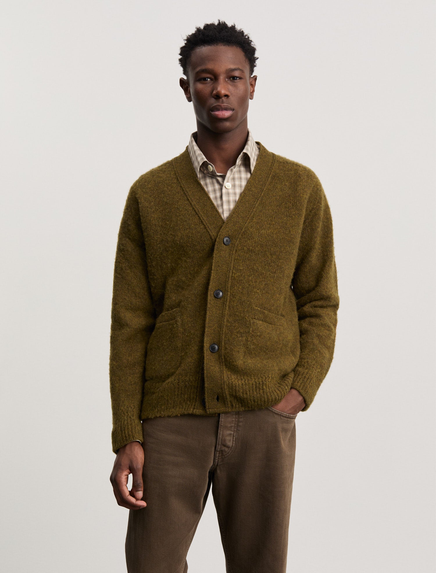 ANOTHER Cardigan 1.0, Dark Olive