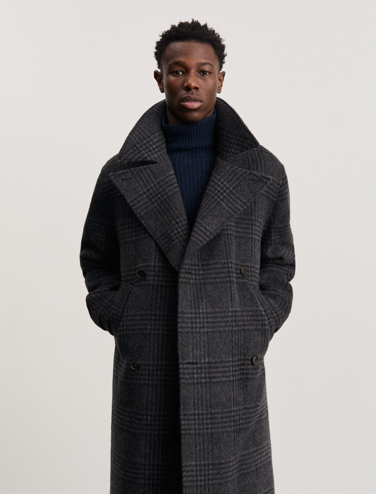 ANOTHER Coat 3.0, Grey Black Tartan