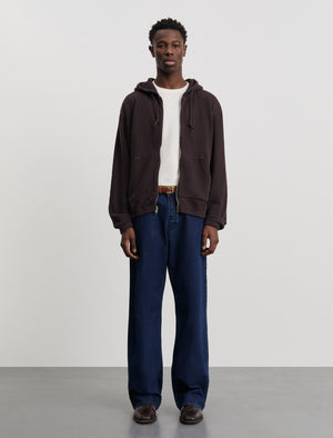 ANOTHER Zip Hoodie 1.0, Dark Brown