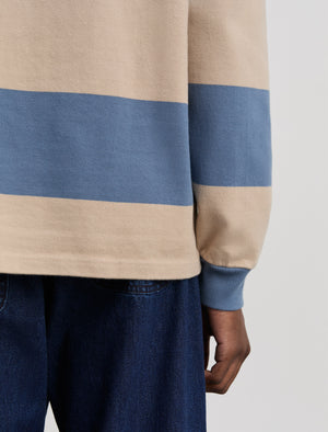 ANOTHER Rugby Polo 1.0, Blue Sand Stripe
