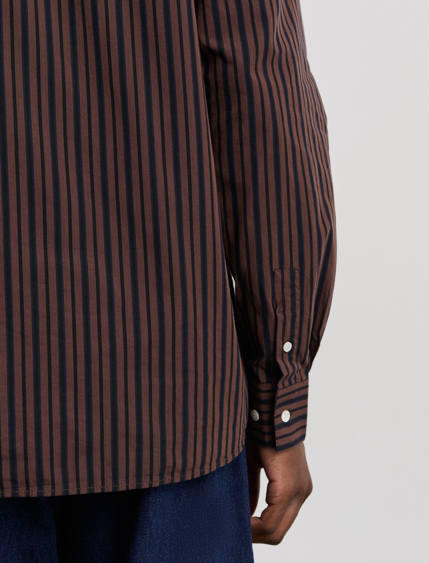 ANOTHER Shirt 3.0, Brown/Black Stripe