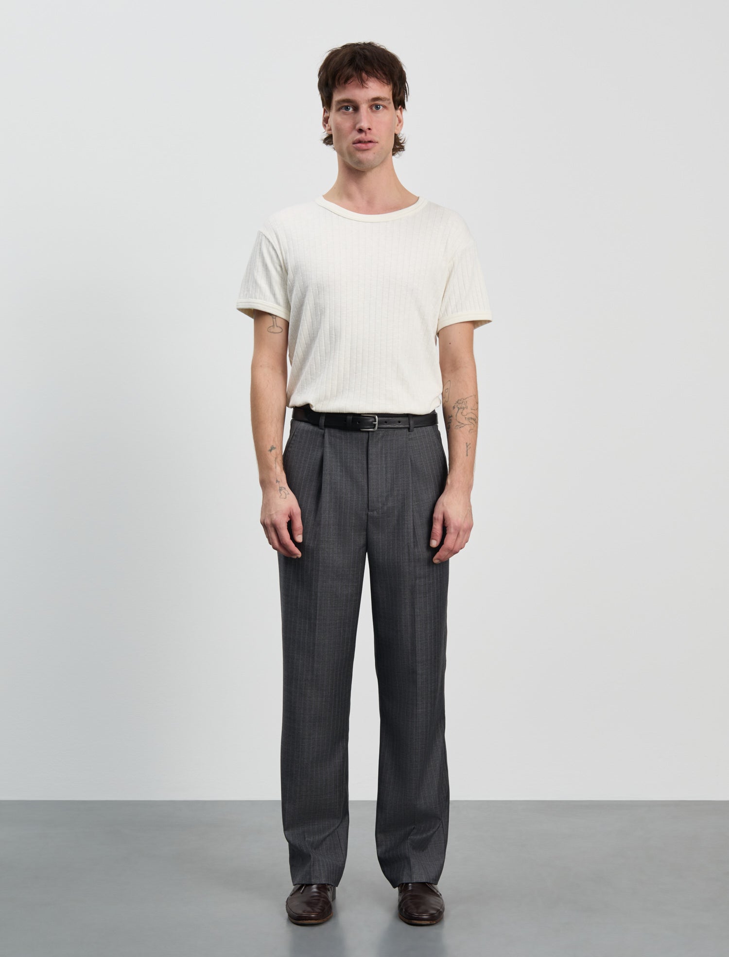 ANOTHER Pants 1.0, Grey Pinstripe