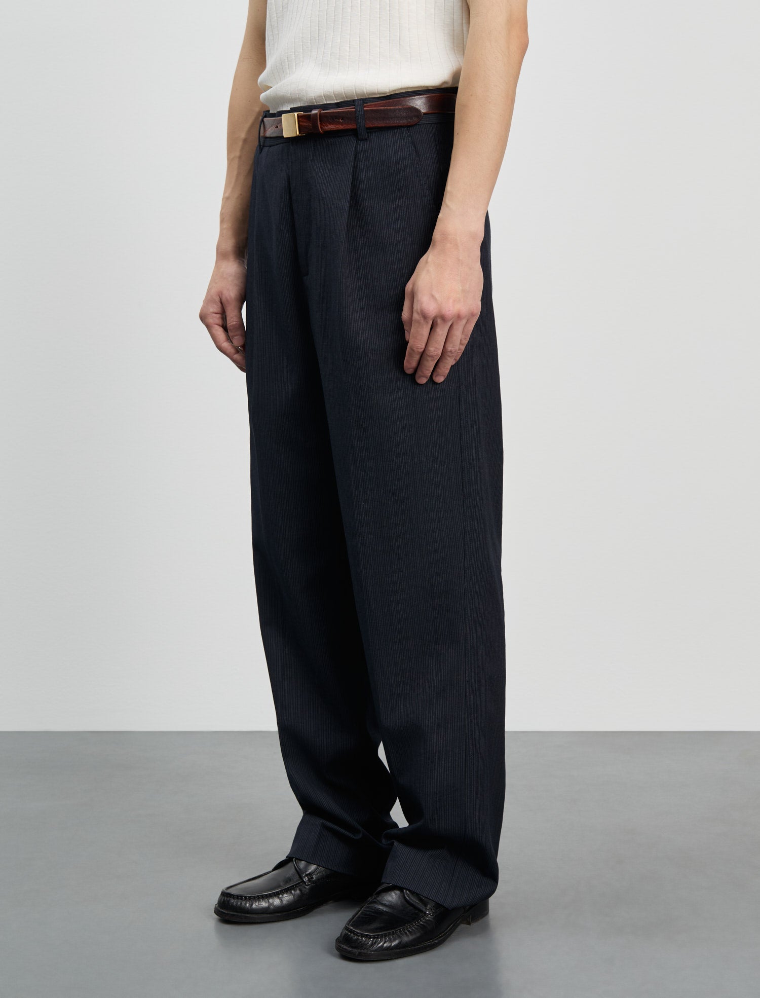 ANOTHER Pants 1.0, Navy Pinstripe