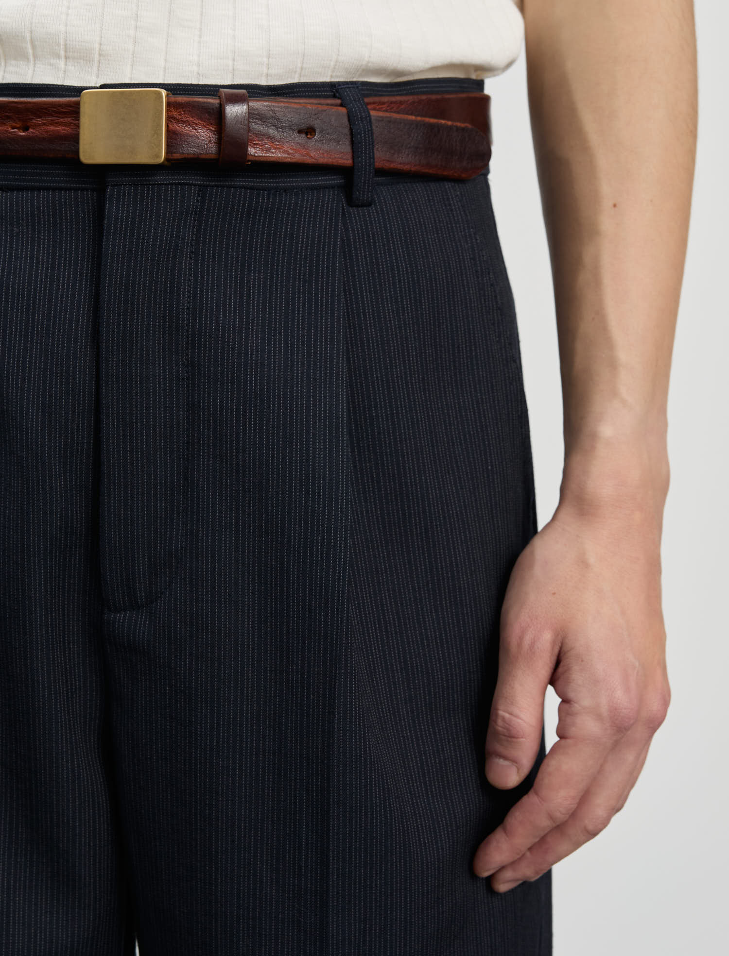 ANOTHER Pants 1.0, Navy Pinstripe