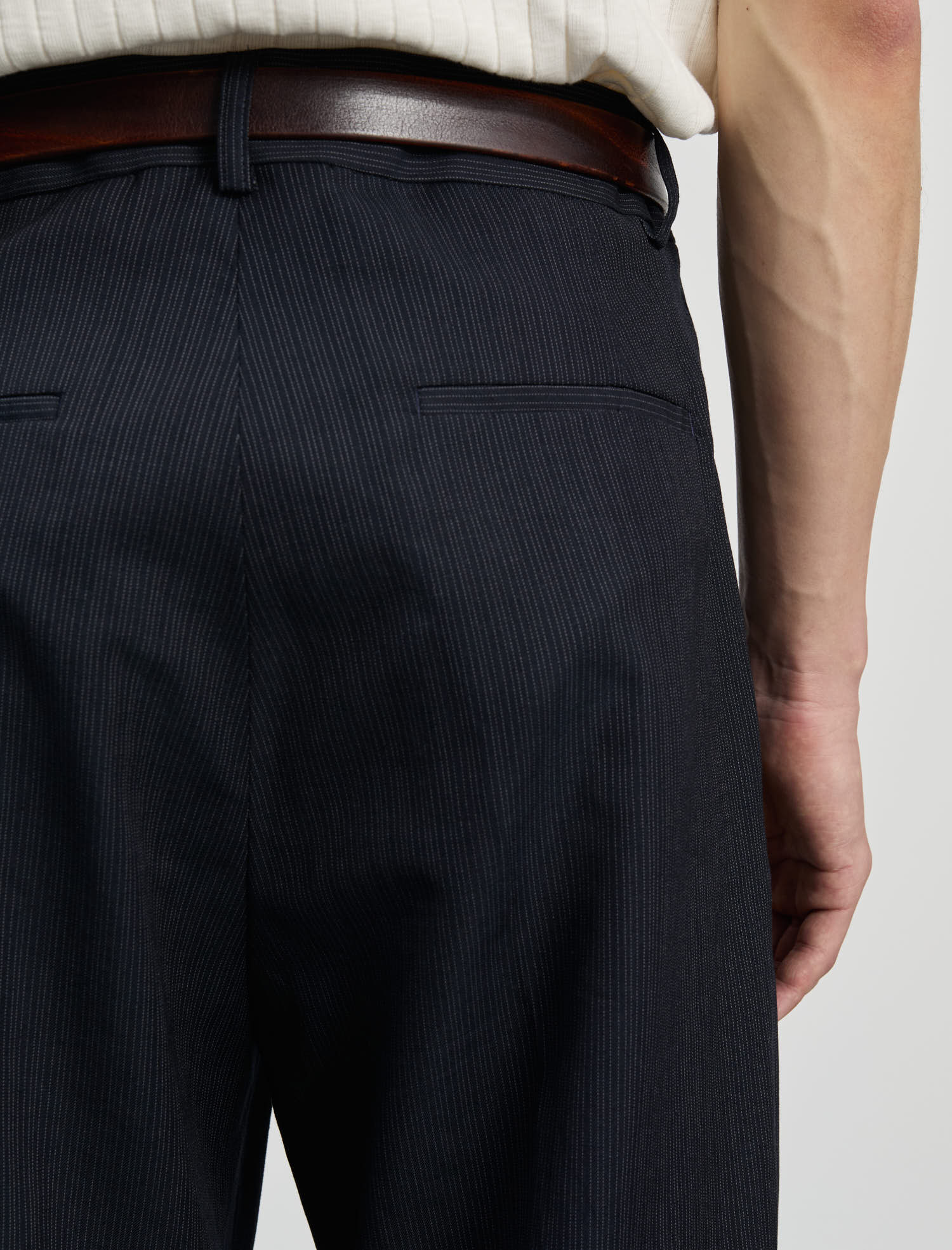 ANOTHER Pants 1.0, Navy Pinstripe