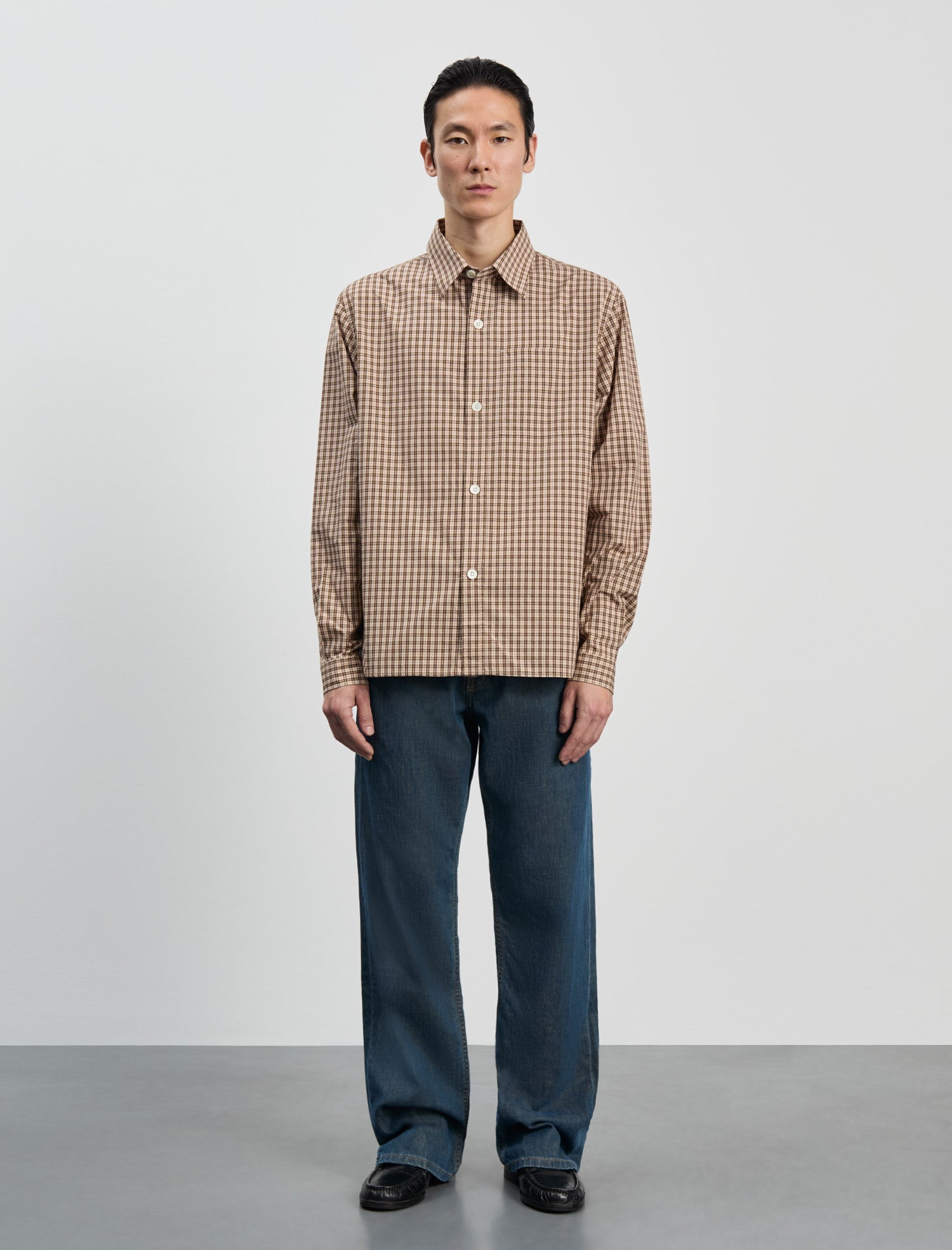 ANOTHER Shirt 4.0, Beige/Brown Check