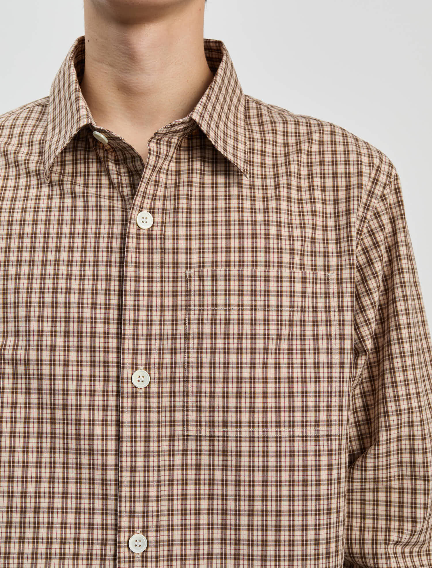 ANOTHER Shirt 4.0, Beige/Brown Check