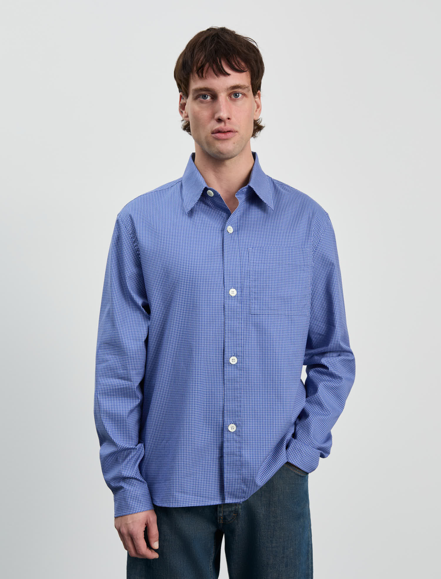 ANOTHER Shirt 4.0, Blue/White Check