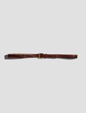 ANOTHER Belt 1.0, Brown Croc