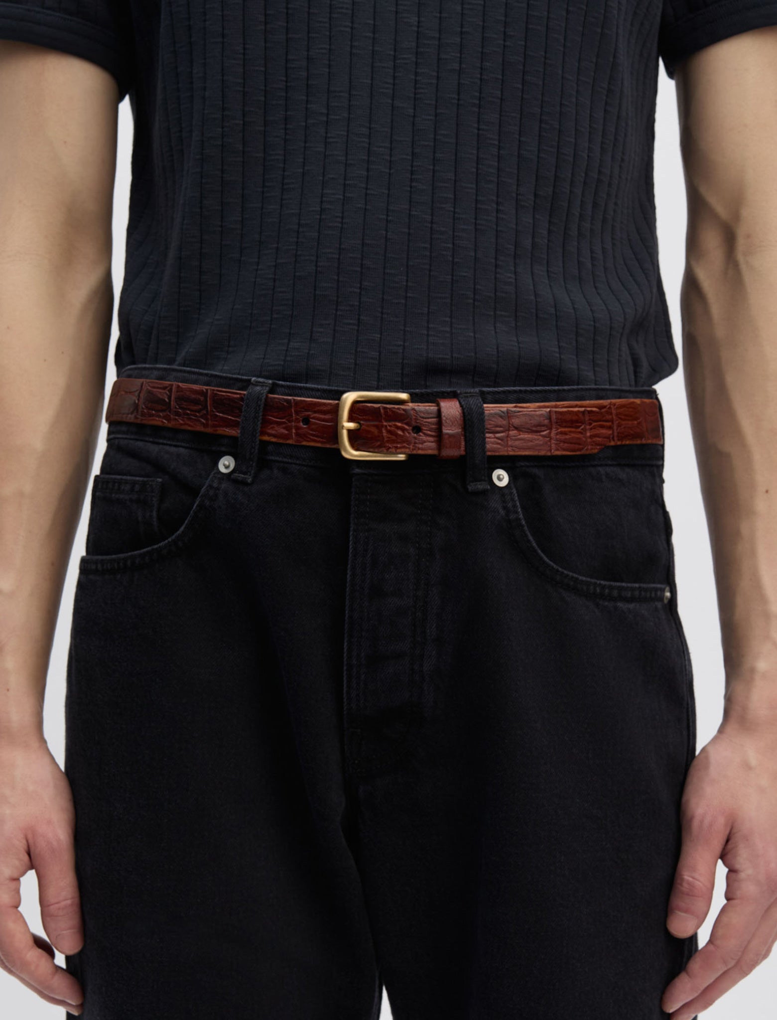 ANOTHER Belt 1.0, Brown Croc - ANOTHER ASPECT