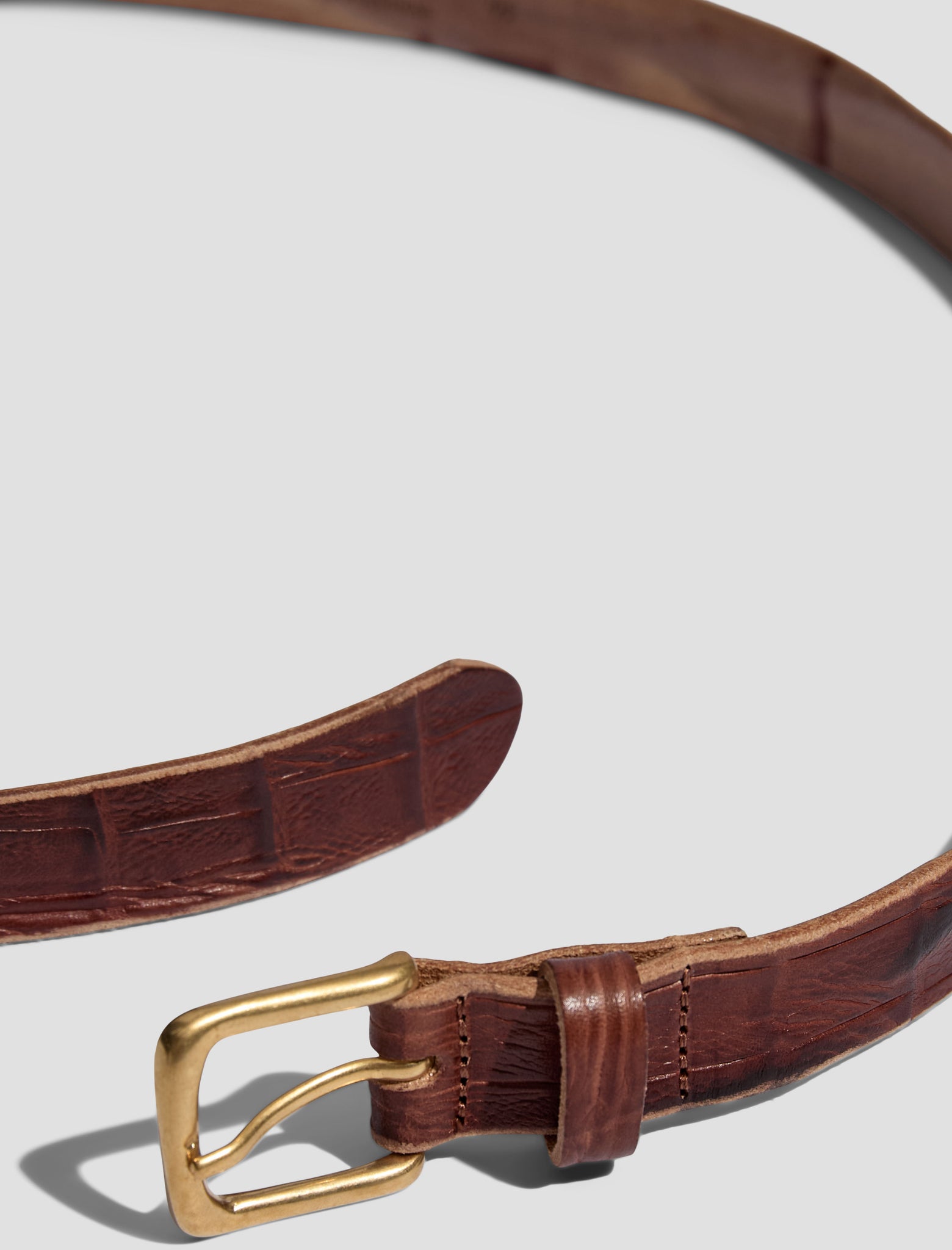 ANOTHER Belt 1.0, Brown Croc