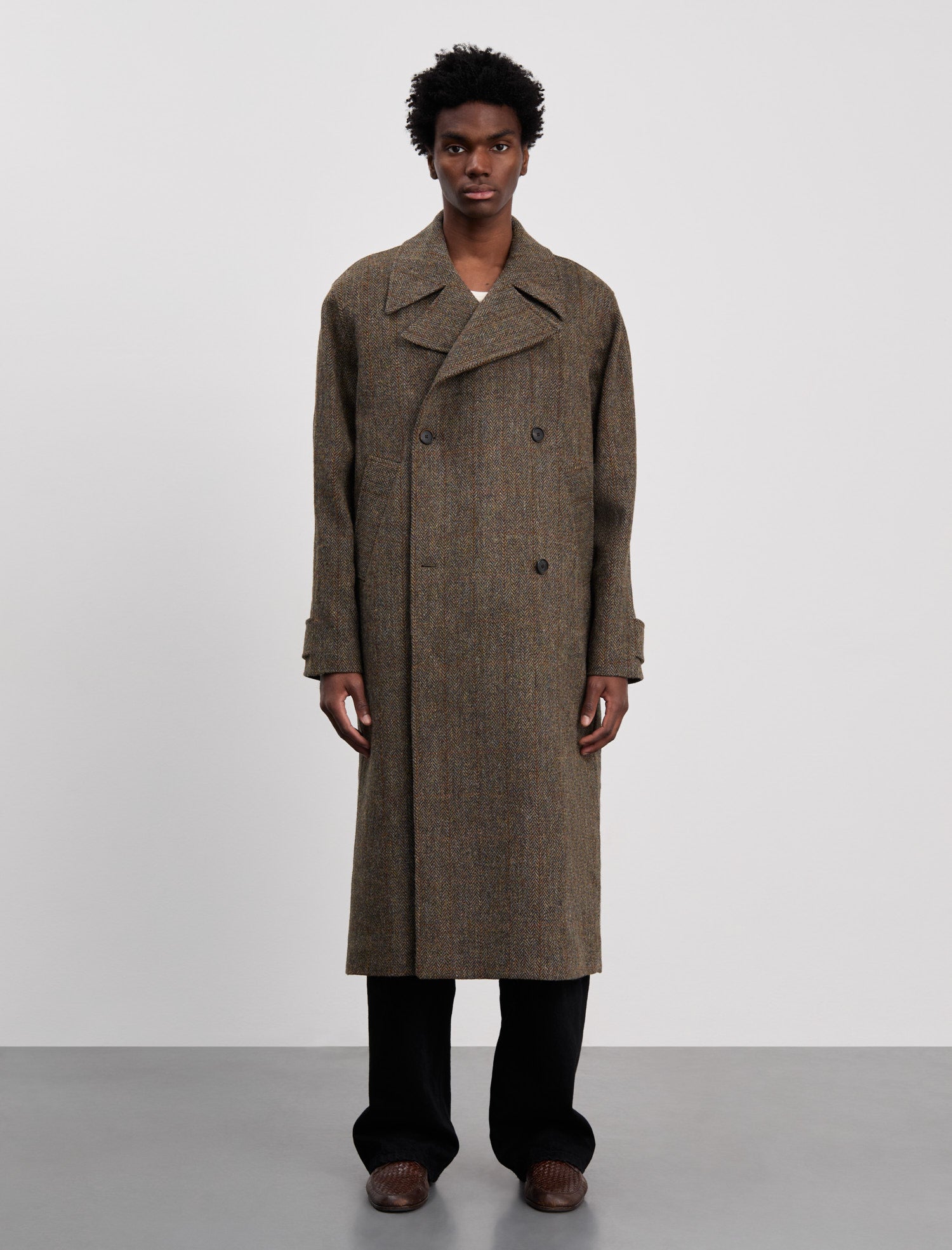 ANOTHER Coat 3.0, Green Herringbone