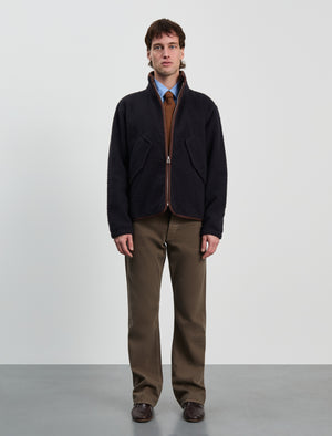 ANOTHER Fleece Jacket 1.0, Navy/Brown