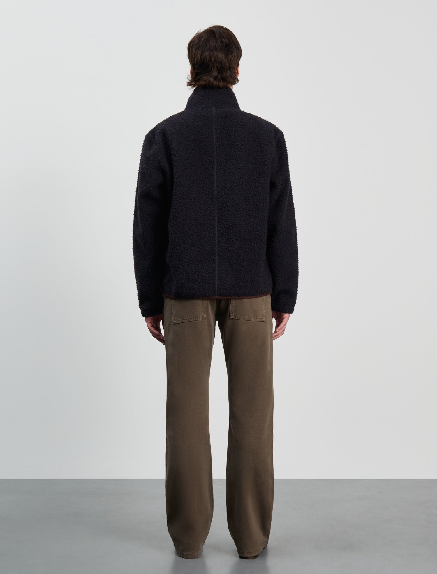 ANOTHER Fleece Jacket 1.0, Navy/Brown