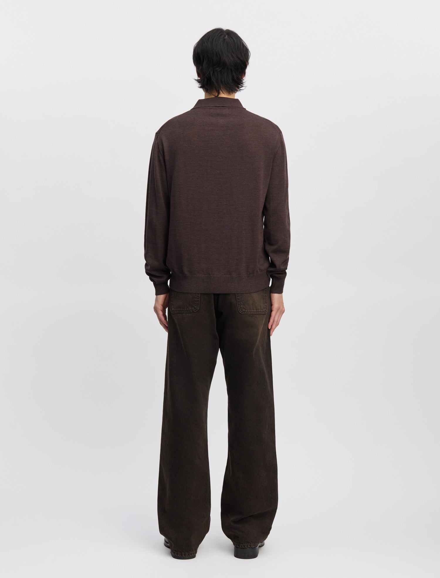 ANOTHER Polo Shirt 2.0, Brown Melange - ANOTHER ASPECT