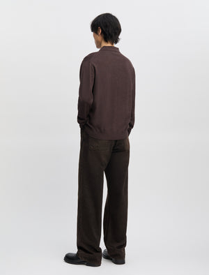 ANOTHER Polo Shirt 2.0, Brown Melange - ANOTHER ASPECT