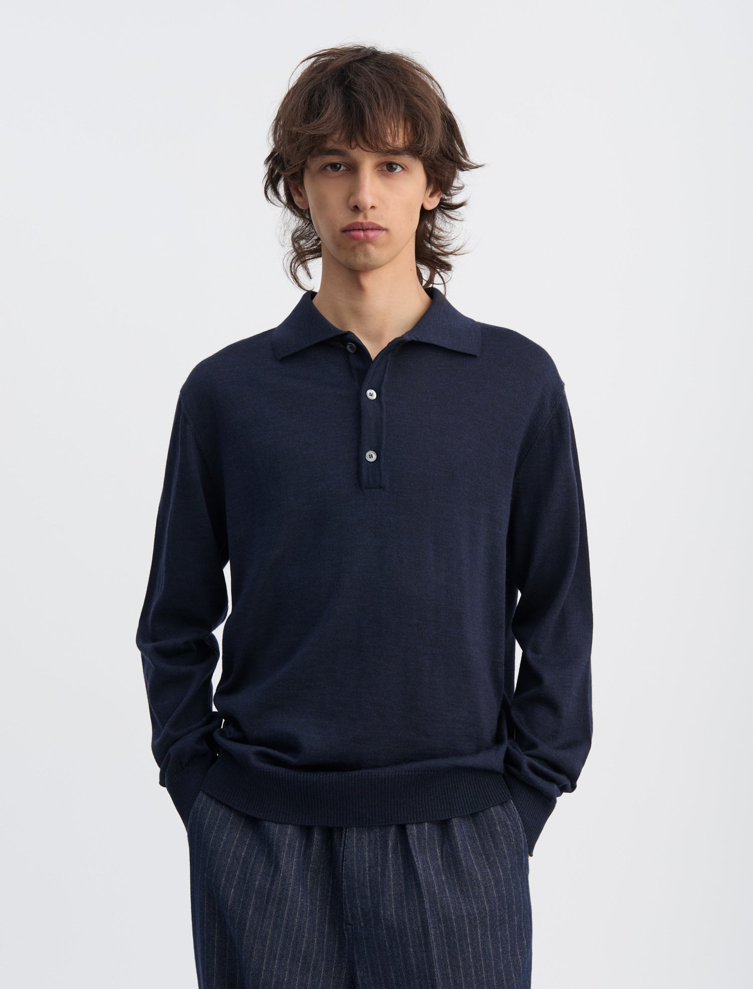 トップス another aspect polo shirts 2.0 navy ANOTHER Polo Shirt 2.0, Night Sky Navy - ANOTHER ASPECT
