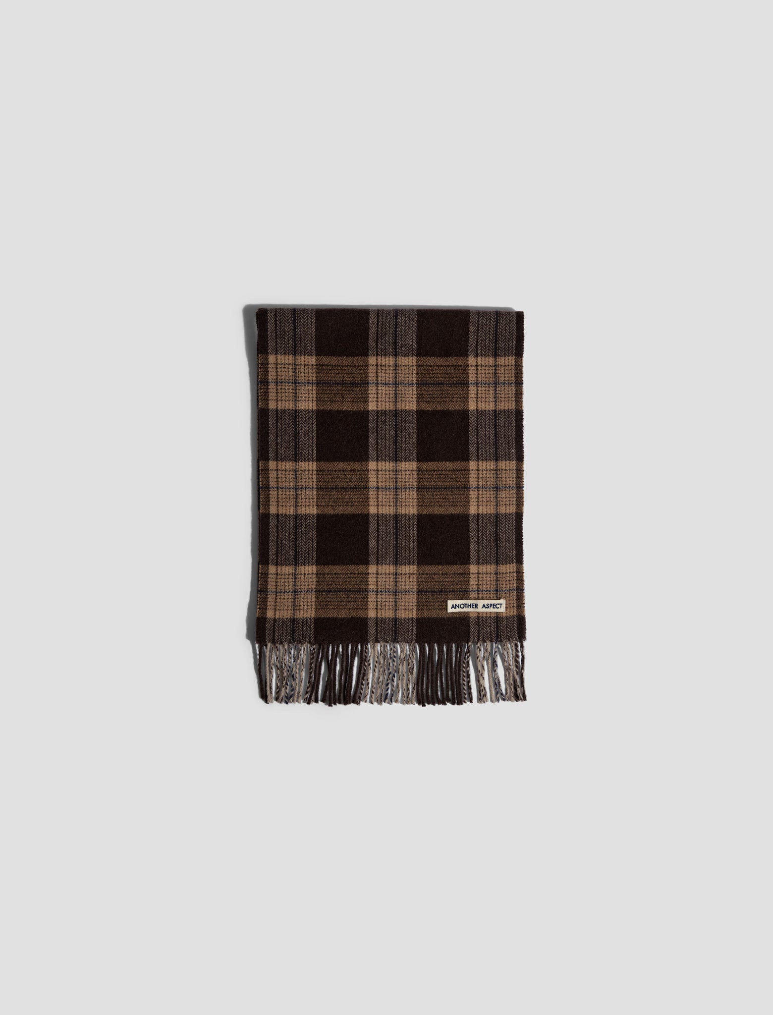 ANOTHER Scarf 1.0, Brown/Navy Check