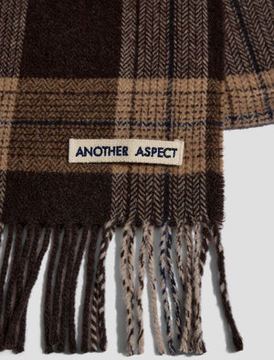 ANOTHER Scarf 1.0, Brown/Navy Check