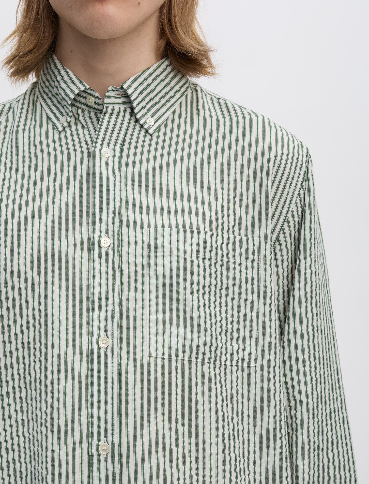 ANOTHER Shirt 1.0, Evergreen Stripe - ANOTHER ASPECT