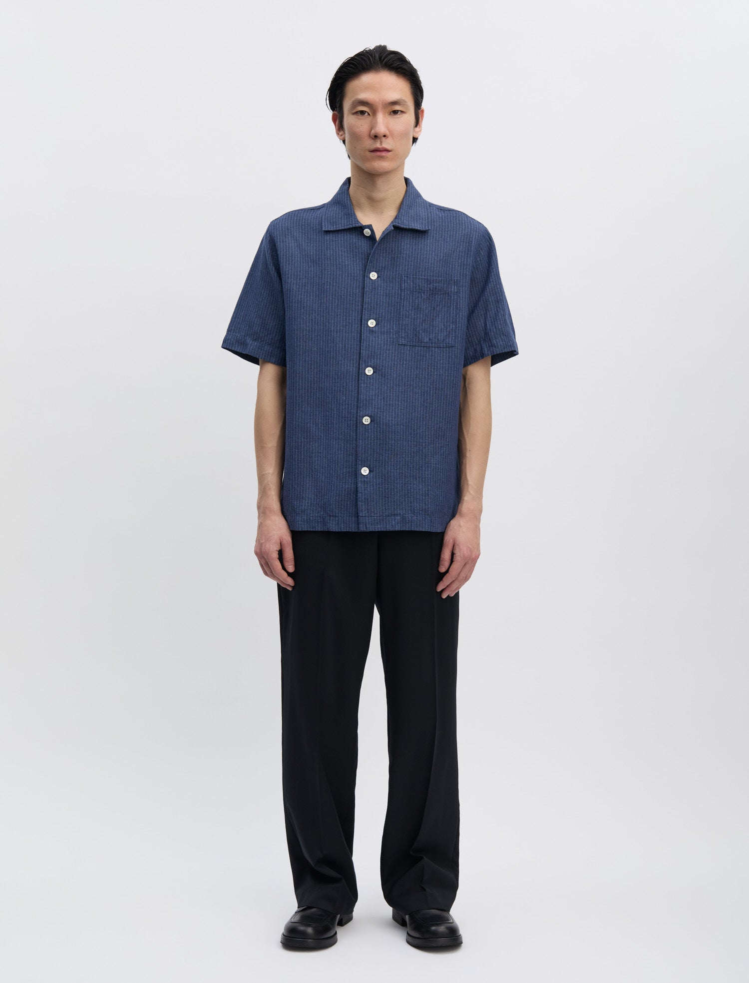 ANOTHER Shirt 2.0, Indigo Stripe - ANOTHER ASPECT