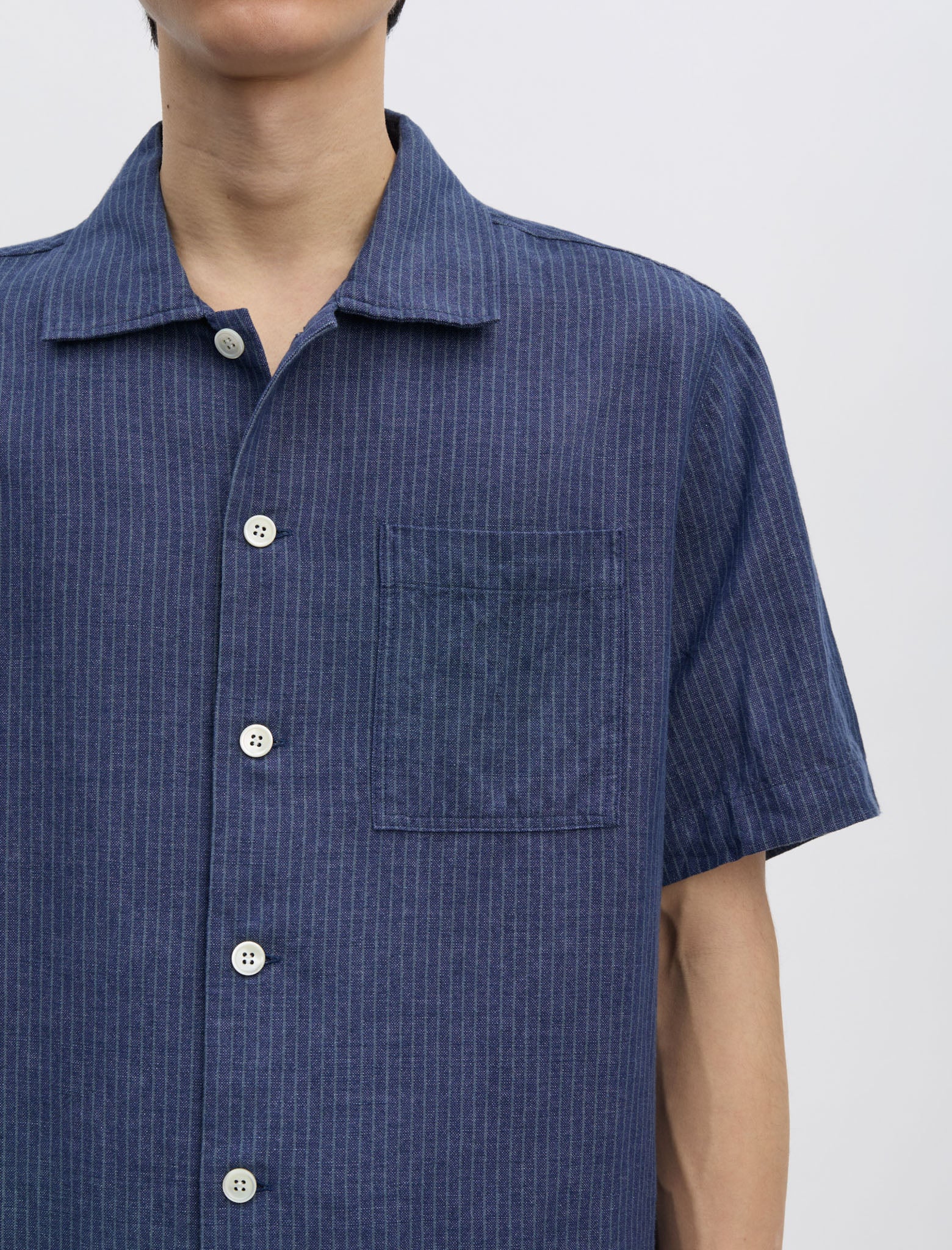 ANOTHER Shirt 2.0, Indigo Stripe - ANOTHER ASPECT