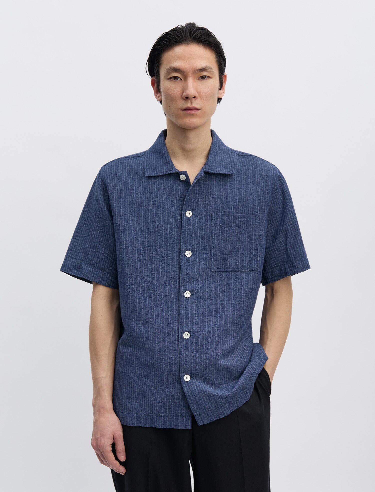 ANOTHER Shirt 2.0, Indigo Stripe - ANOTHER ASPECT