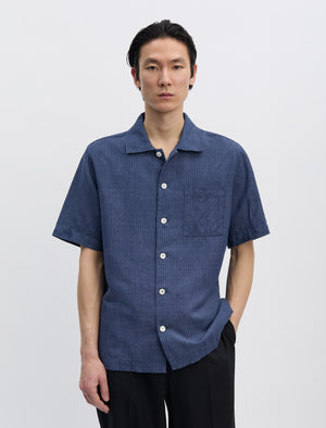ANOTHER Shirt 2.0, Indigo Stripe - ANOTHER ASPECT