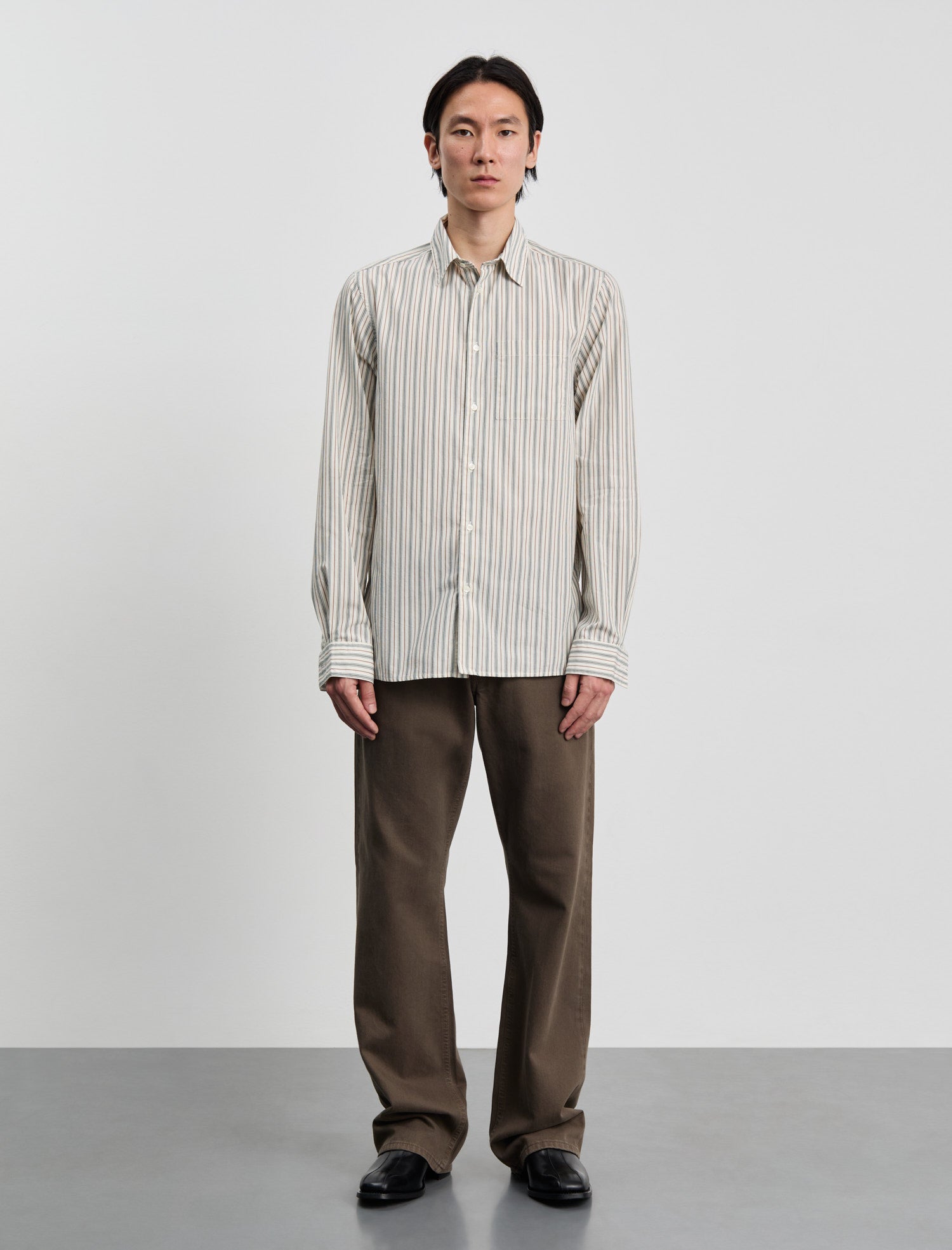 ANOTHER Shirt 3.0, Small Green Stripe