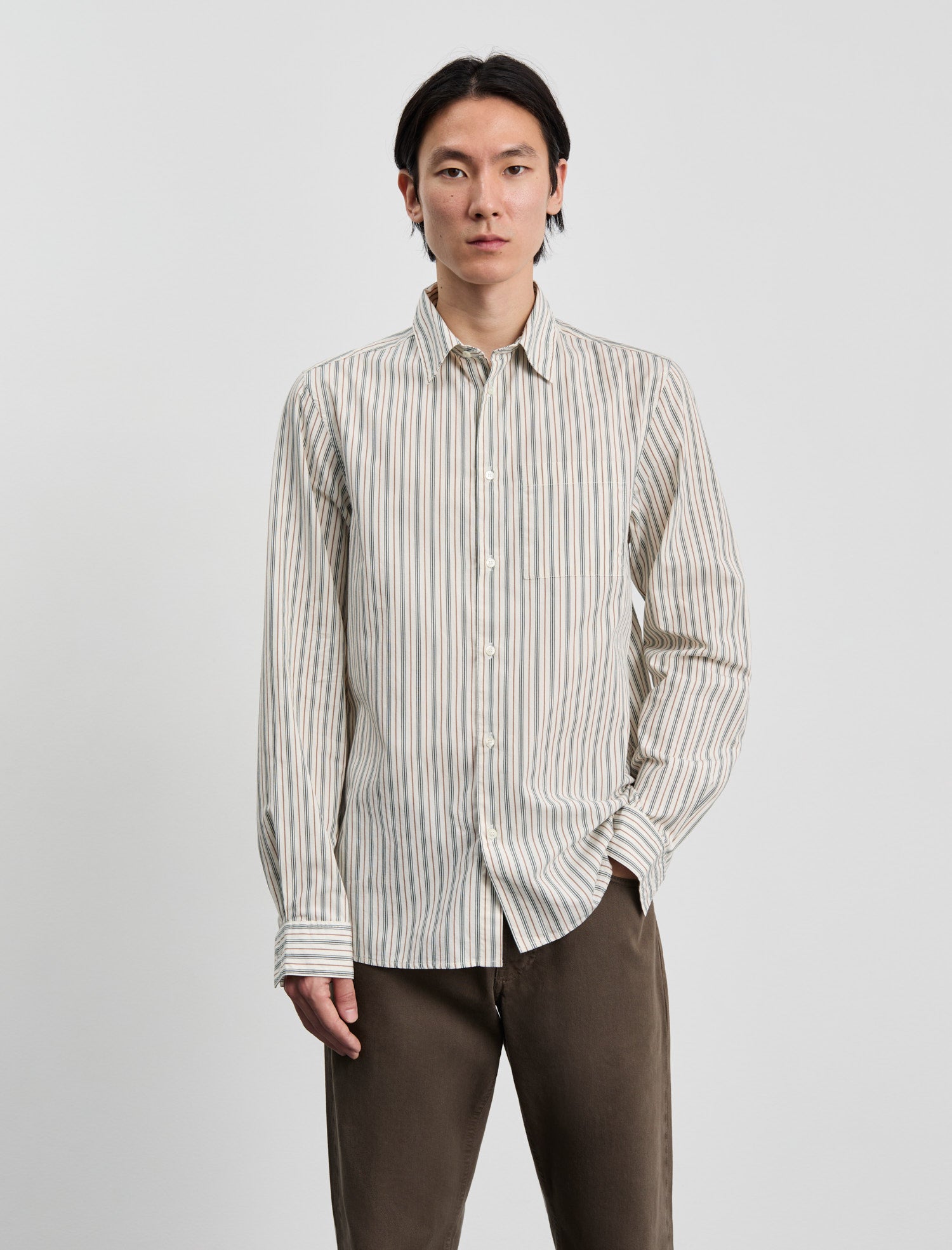 ANOTHER Shirt 3.0, Small Green Stripe