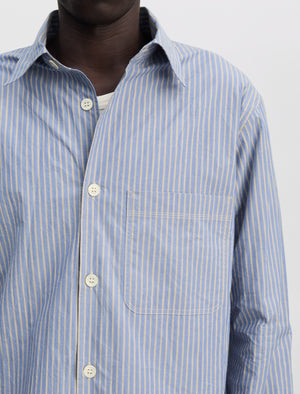 ANOTHER Shirt 4.0 JPN, Blue/White Stripe - ANOTHER ASPECT