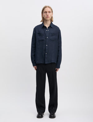 ANOTHER ASPECT - ANOTHER Shirt 5.0, Navy - size: M ANOTHER ASPECT - ANOTHER Shirt 5.0, Navy - size: M
