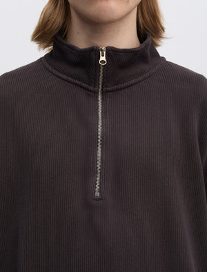 K*i様 ANOTHER ASPECT ダークブラウン ハーフジップ ニット ANOTHER Sweatshirt 2.0, Dark Brown - ANOTHER ASPECT