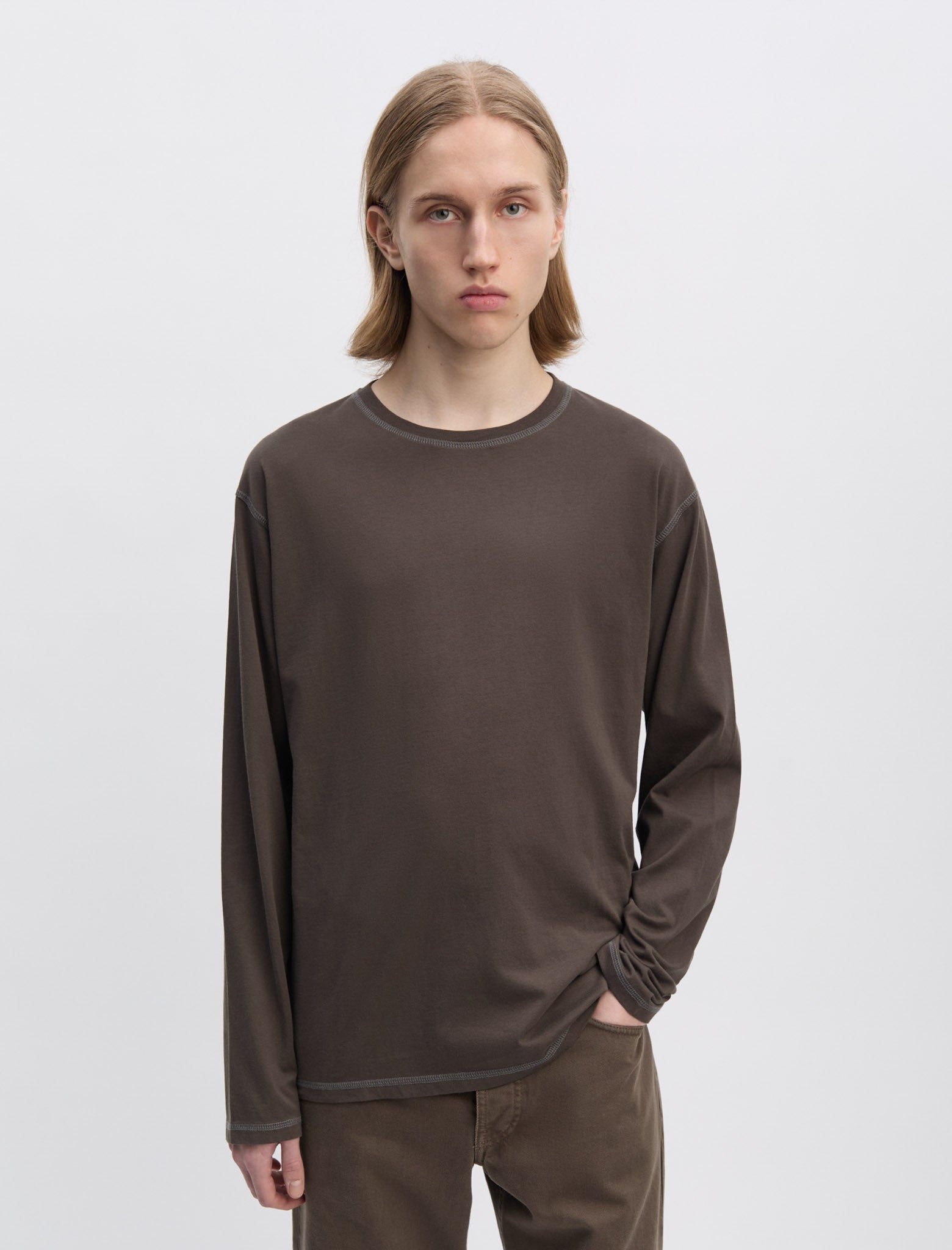 ANOTHER T-Shirt 3.0, Brown/Navy - ANOTHER ASPECT